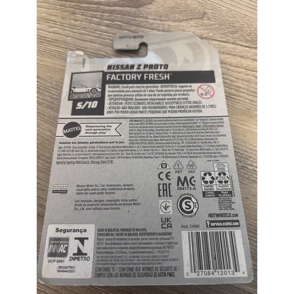 Hot Wheels Factory Fresh Nissan Z Proto 1:64 Yellow Black Diecast Car 2021 - Picture 2 of 2